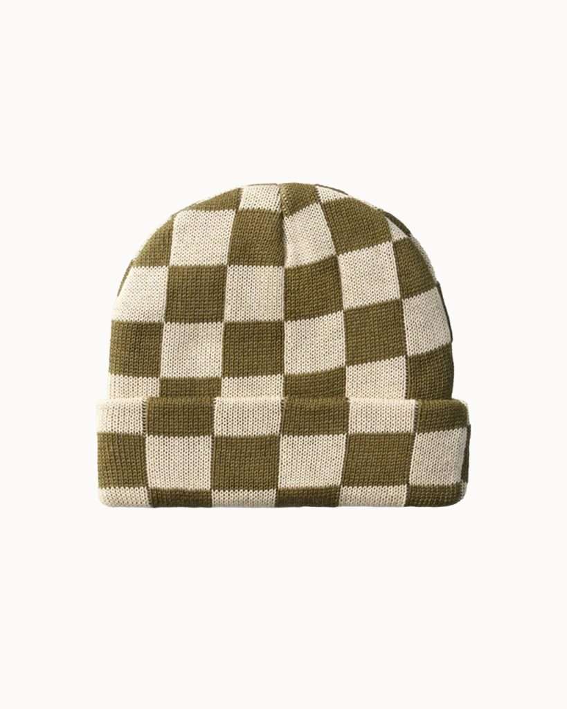 Green Chessboard Beanie