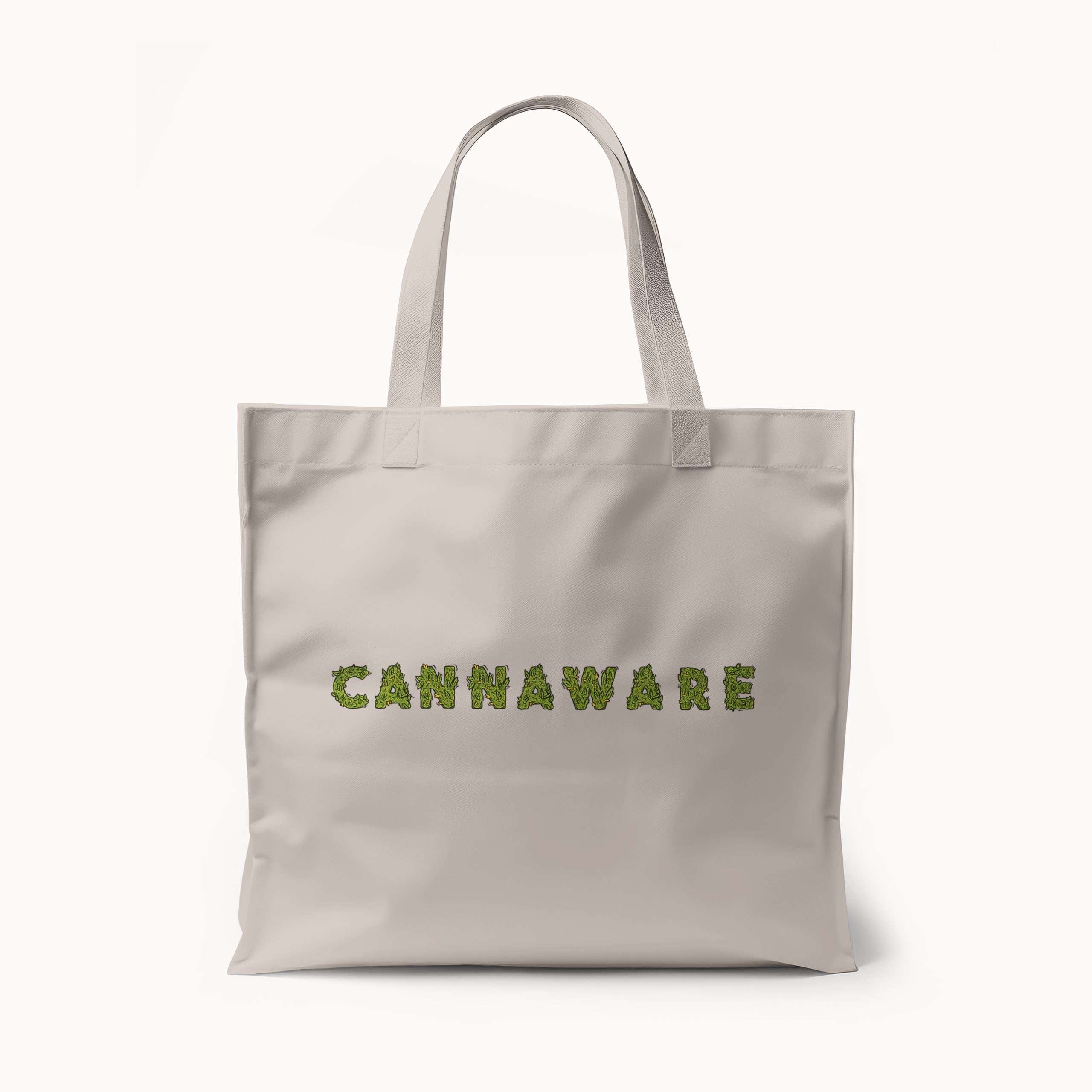 *Limited Edition* Cannaware Flower Wordart Hemp Natural Tote Bag