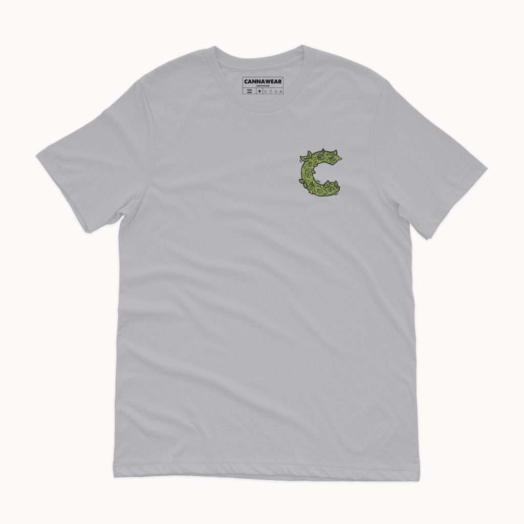 Capital C Chest Logo Grey Hemp T-shirt