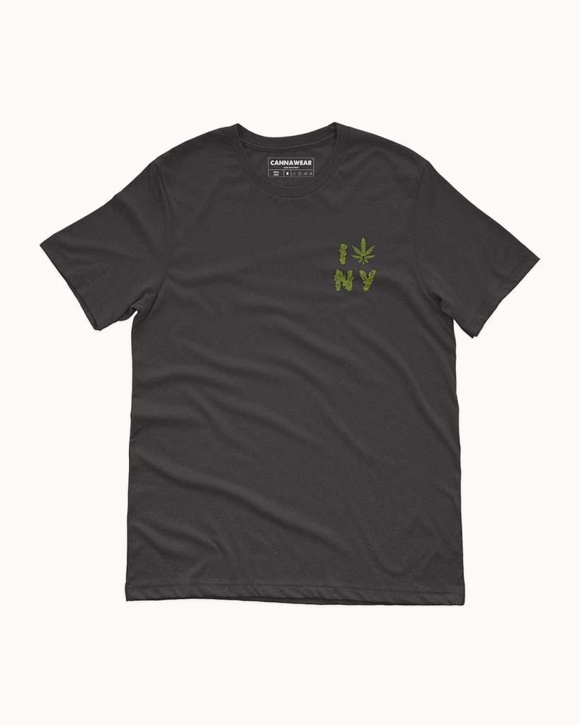 I love NY Chest Logo Black T-Shirt